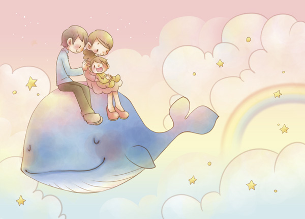 赤ちゃんとクジラ